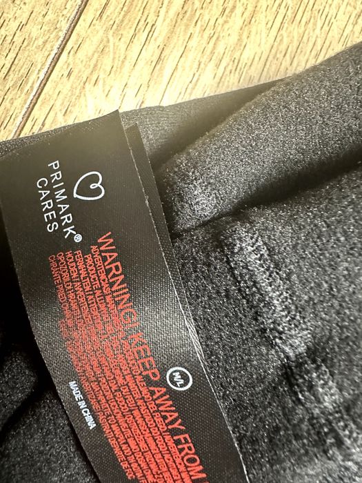 Primark ocieplane meszkiem czarne nowe M-L