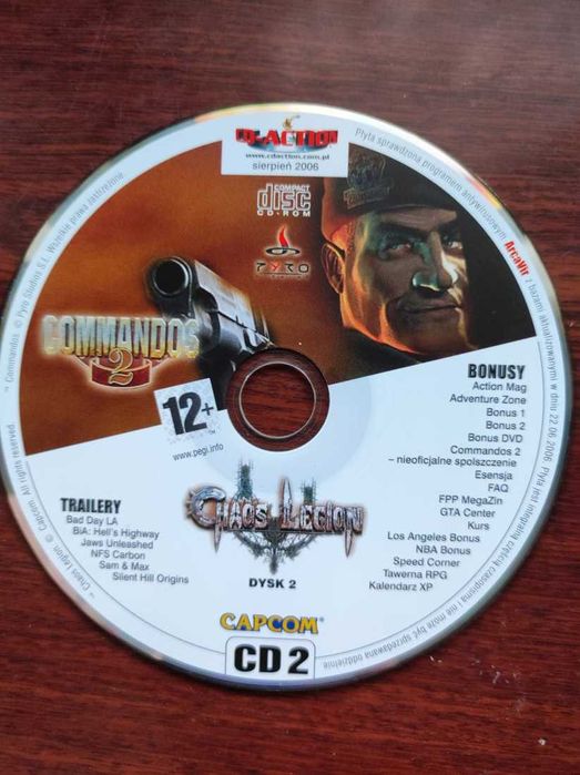 Commandos 2 Ludzie odwagi Chaos Legion 2006 gra cd action