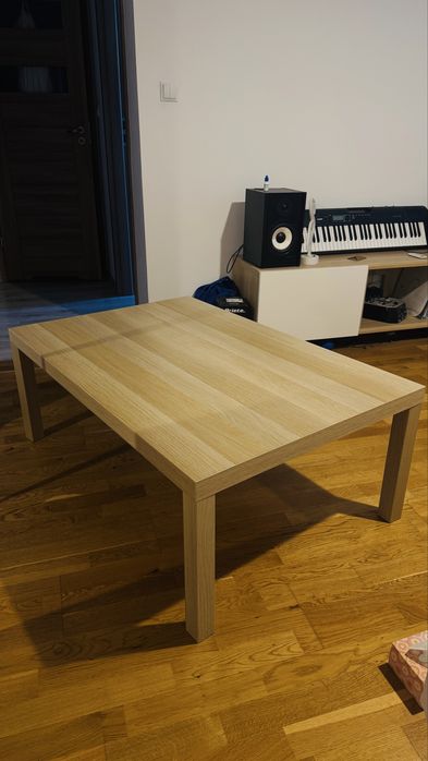 IKEA LACK – duży stolik kawowy 118×78 cm, jasny dąb, idealny stan