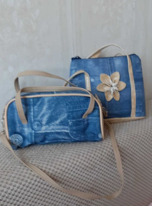 Torebki komplet jeans