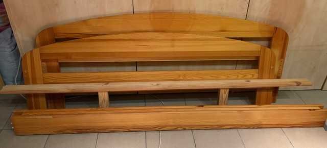 Rama łóżka sosnowego