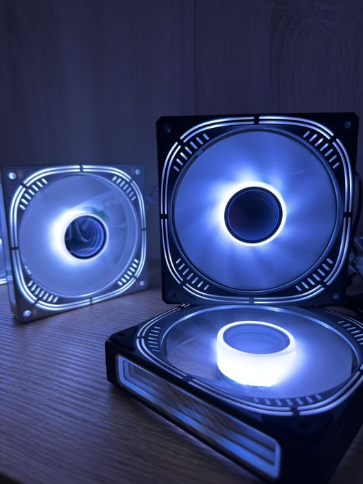 ARGB 120mm Кулер корпуса Чорний/Білий QiuzAim 4D Pro