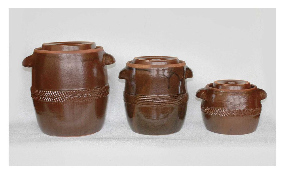 Beczka ceramiczna kamionka garnek hermetyk do kiszenia 40L