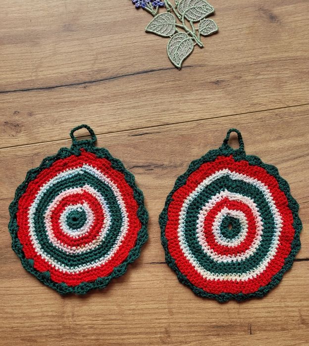 Łapki szydełkowe do garnków handmade