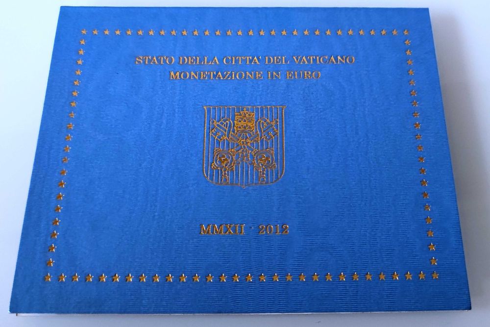 Serie de moedas euro do Vaticano - ano 2012 (FDC)