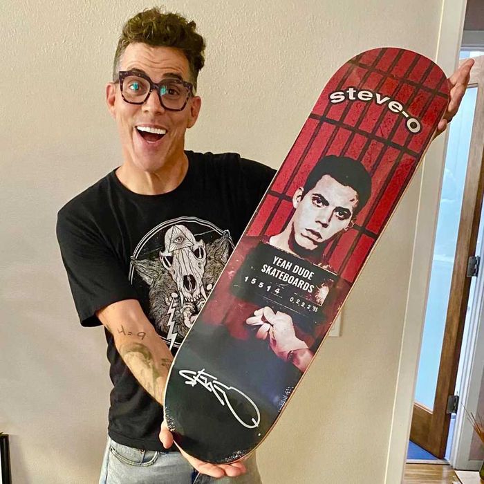 Скейтборд с автографом Steve O (Jackass)