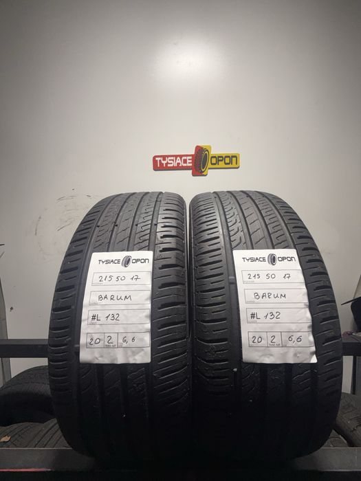 Opony letnie 215/50/17 barum bravuris 5 6,5mm #L132