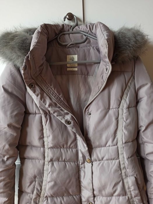 Płaszcz zimowy z kapturem