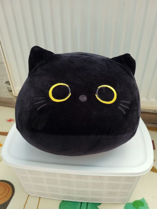 М'яка іграшка обіймашка круглий кіт 30см. My Kigu