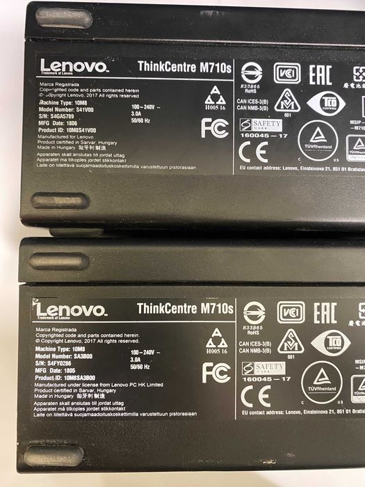 Системний блок LENOVO ThinkCentre M700 M710S G4400 DDR4 4Gb 500Gb HDD