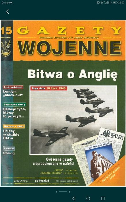 Zestaw czasopism Gazety wojenne