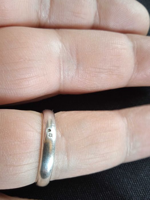 Aliança em prata T22