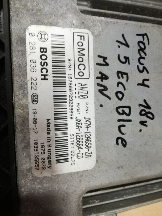 Komputer sterownik silnika PCM ECU Ford Focus mk4 IV 1.5 ecoblue tdci