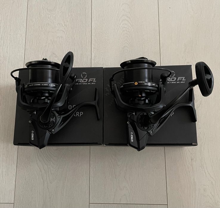 Dwa  nowe Kolowrotki karpiowe 14000 z hamulcem Fast Drag