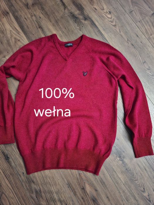 Sweter męski Lyle&Scott 100%wełna