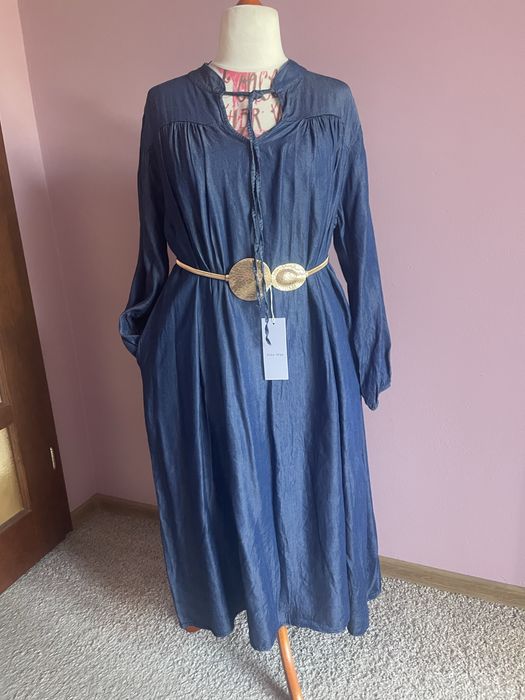 Sukienka ala jeansowa maxi oversize 42/44/46/48