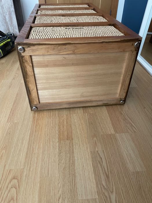 Movel gaveteiro, camiseiro, arrumaçao em madeira e vime