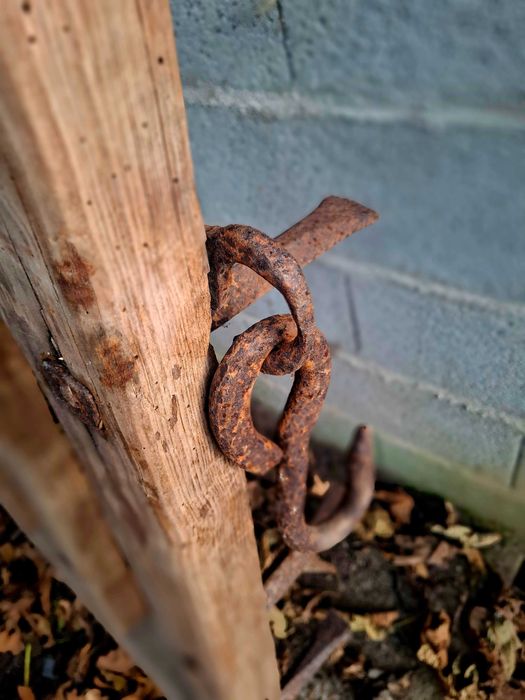 Grade Antiga Traçao Animal em Madeira e Ferro,Original
