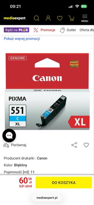 Tusze do drukarki Canon