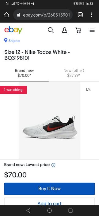 Кроссовки (47-47.5) Nike TODOS BQ3198-101