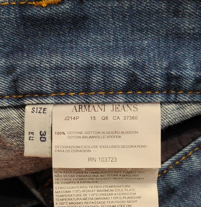Wr) ARMANI JEANS oryginalne spodnie jeansowe Roz.30