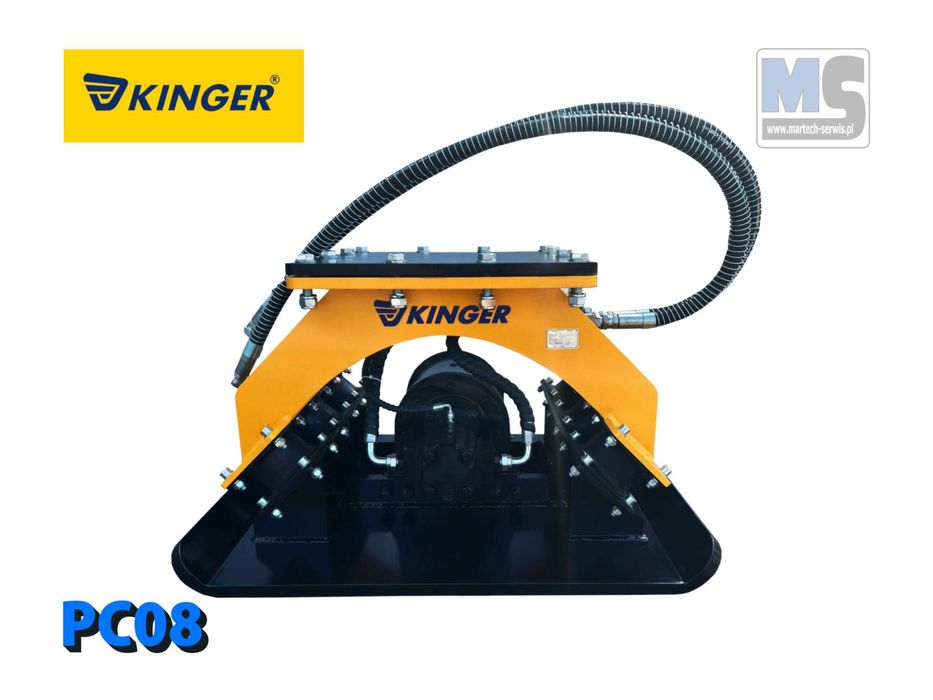 Zagęszczarka płytowa hydrauliczna KINGER PC08 900kg do koparki 18-23 t