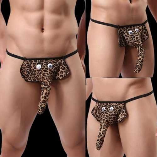 Sexy Stringi Słoń Męskie Majtki Śmieszne Na Prezent Wieczór Kawalerski