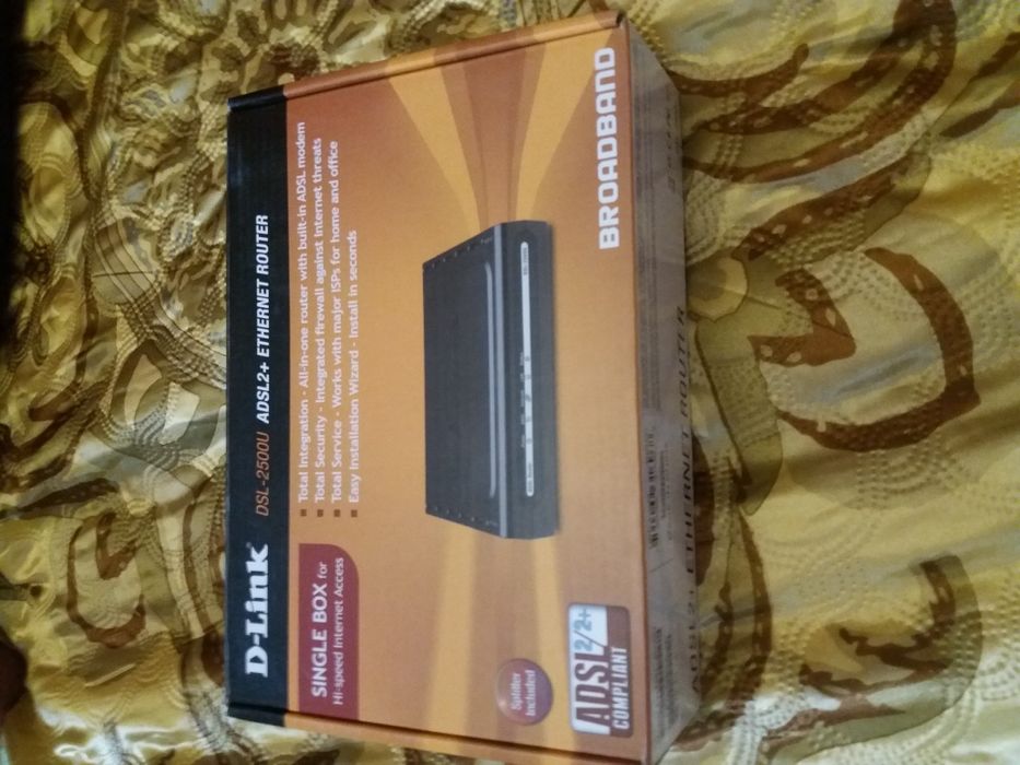 Модем DSL-2500U в коробке