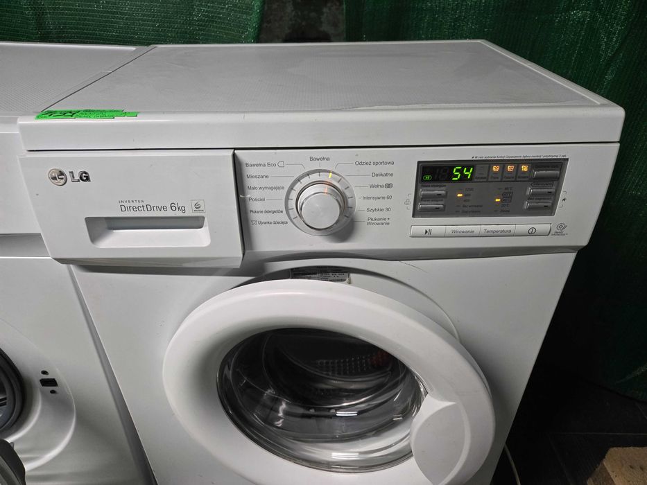 Pralka LG SLIM 43cm. 6 kg/1000 ob. A + LCD .PL. Silnik inventer.Gwar.