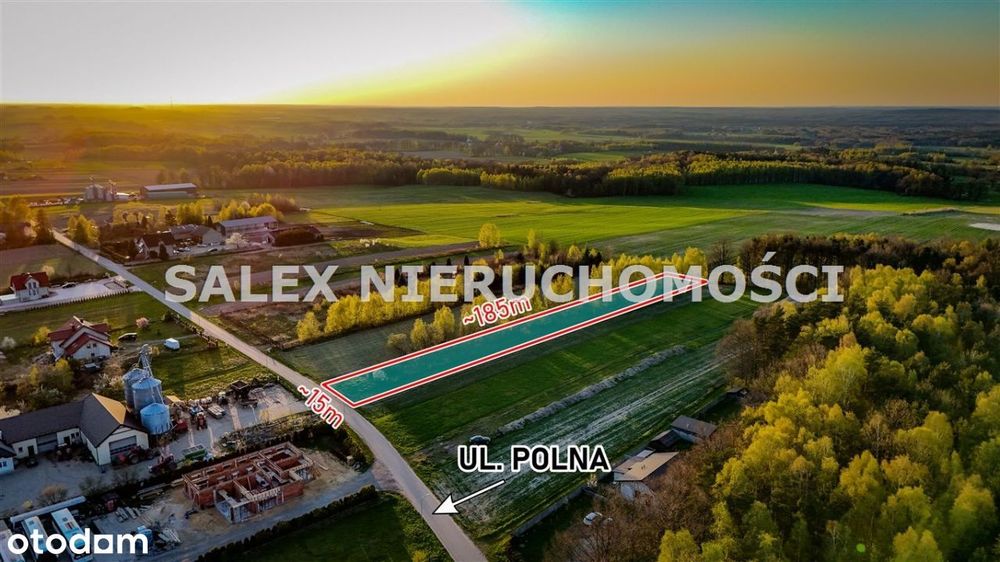 Działka budowlana w Mzykach, ul. Polna