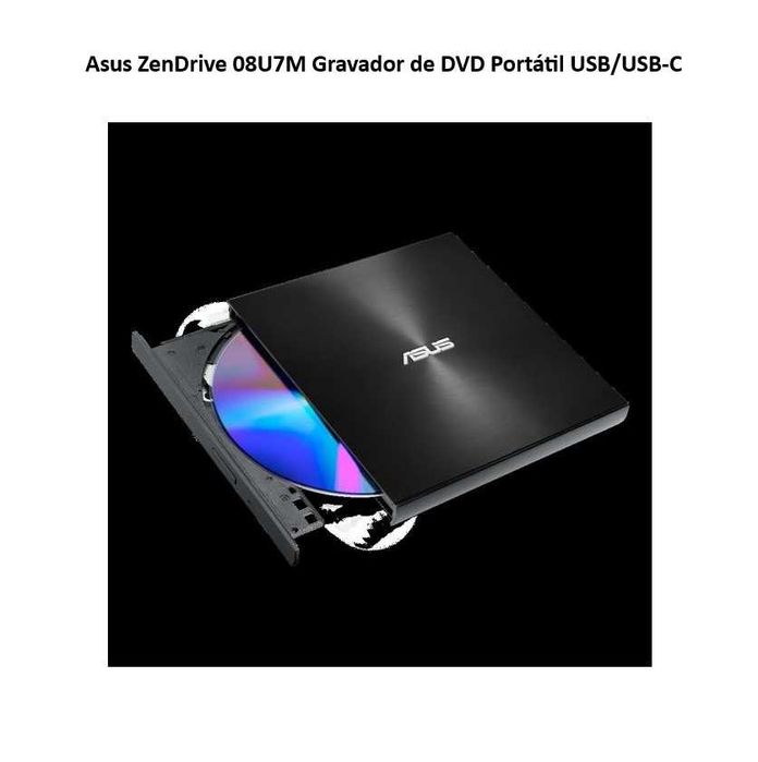 Asus DVD+/-RW 8x Externo Slim Black