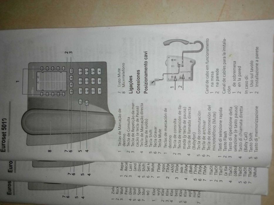 telefone com fios siemens euroset 5010 novo