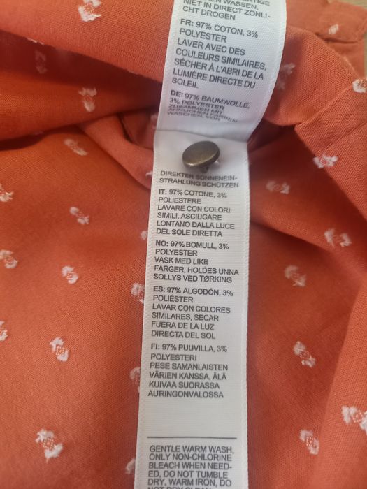 Oryginalna ruda bluzka z bufkami FAT FACE 8