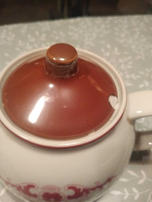 Chodzież porcelanowy czajniczek do parzenia herbaty lata 60