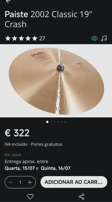 Kit de pratos Paiste série 2002/Rude/Signature
