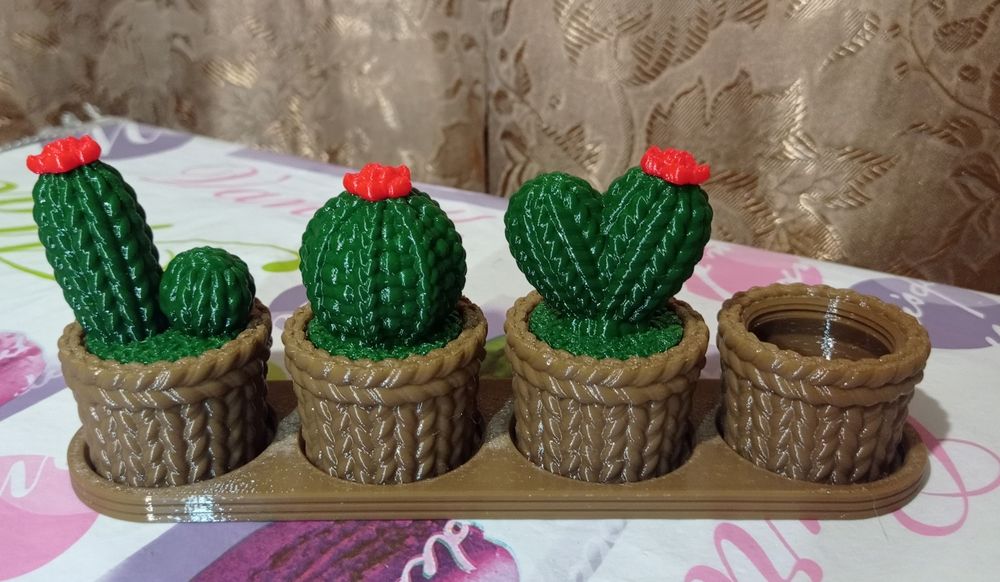 Кактус на підставці love