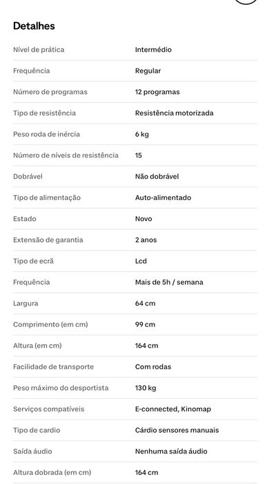 DOMYOS Bicicleta estática nova  Decathlon EB520B