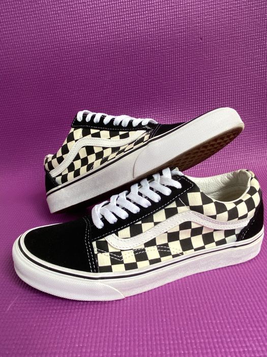 Оригинальные Vans old skool (primary check) black/white