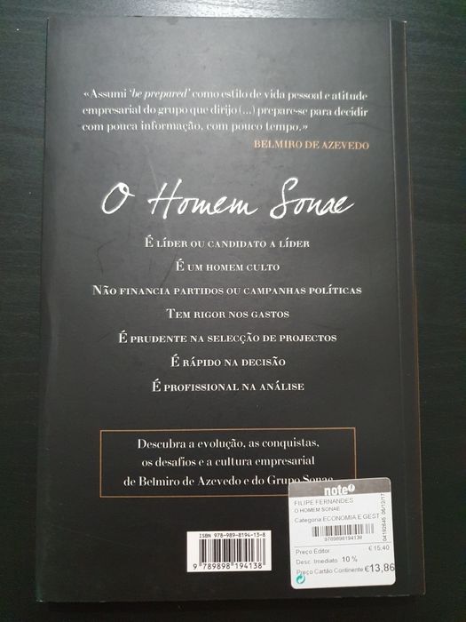 O homem Sonae - Filipe S Fernandes