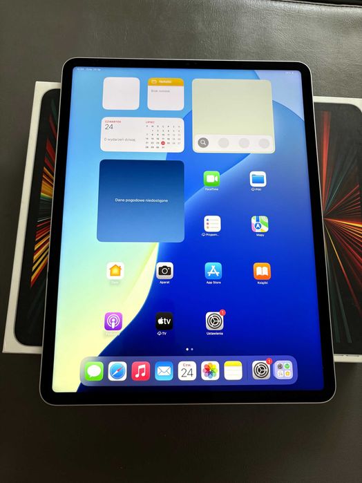 JAK NOWY iPad Pro 12,9" 5gen M1 256GB wifi srebrny BATERIA 100%