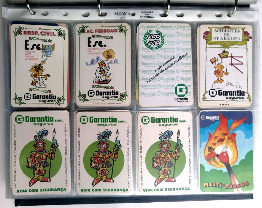 Álbum 410 calendários dif. Companhias seguros Portuguesas e Espanholas