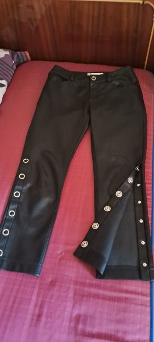 Брюки Mango экокожа