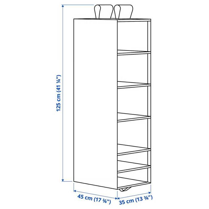 SKUBB (IKEA) - Arrumação - 6 Prateleiras para varão de roupeiro