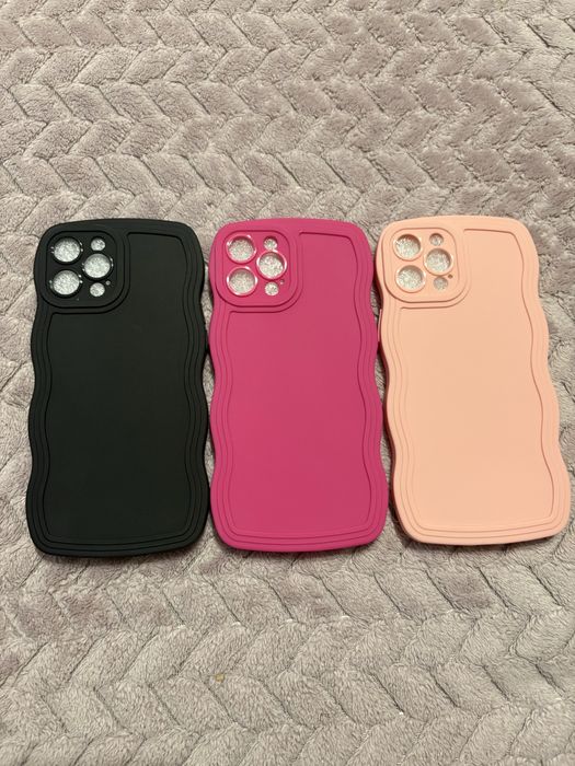 Чохол для iphone 12 pro max чехол на айфон чорний малиновий рожевий