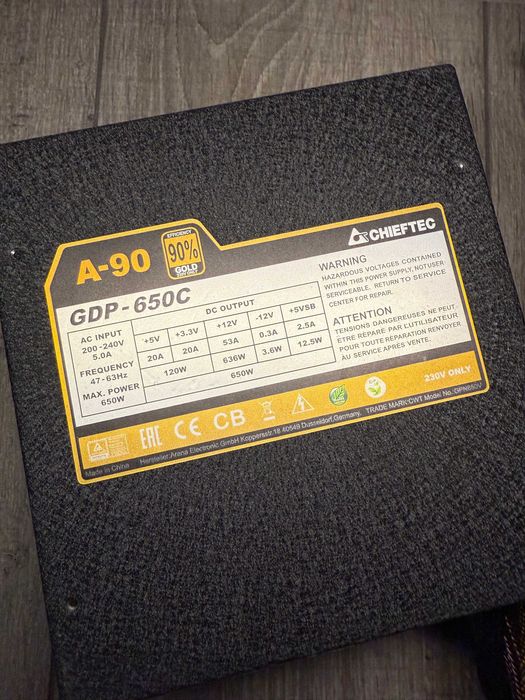 Блок живлення Chieftec GDP-650C 650W