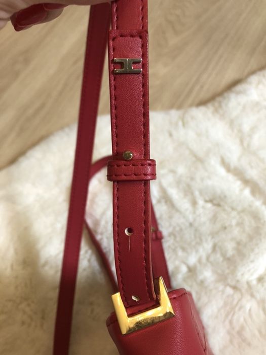 elisabetta franchi torebka łańcuch czerwona oryginał nowa 19x17cm