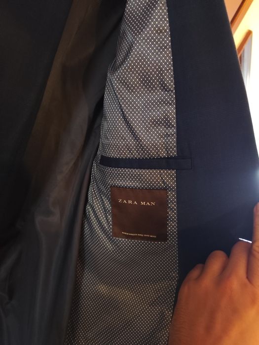 Fato de homem Zara tamanho 52 azul marinho