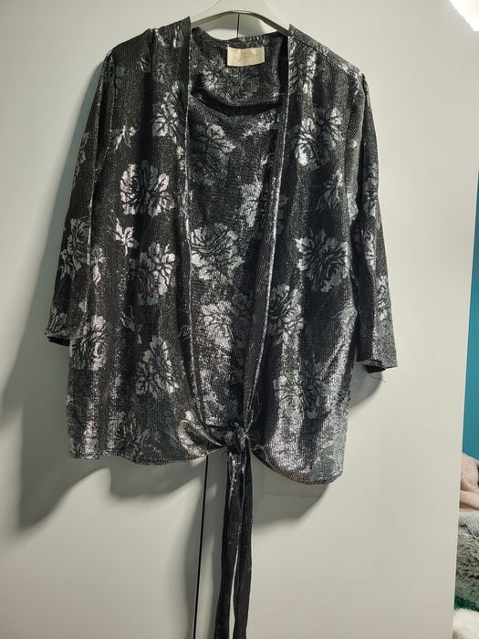 Błyszcząca elegancka bluzka 44/46 sylwester, karnawał, Andrzejki