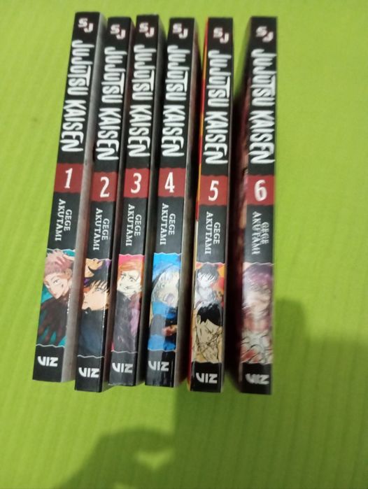 Mangás Jujutsu Kaisen 1-6 Inglês