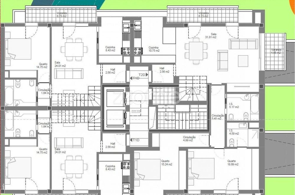 Apartamento Cobertura Duplex T1+1 - Empreend. Quinta Belo Horizonte